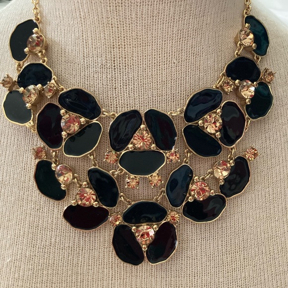 Kate Spade New York disco pansy bib flower statement necklace - Picture 12 of 12